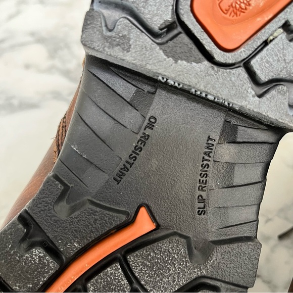 Timberland PRO Men's Titan 6 Inch Alloy Safety Toe Leather Work Boots Size 8 - Picture 10 of 13